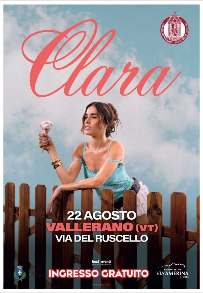 immagine che contine copertina spettacolo live clara